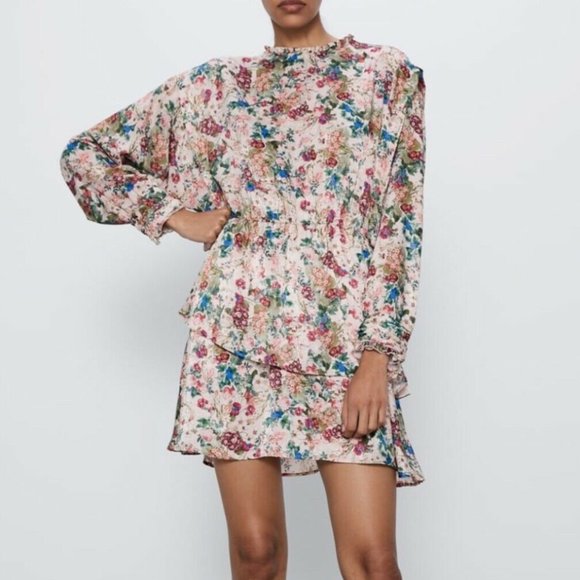 ZARA | Floral Printed Dress - Picture 1 of 6
